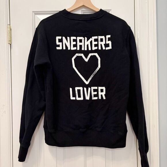 Golden Goose Sneaker Lovers Sweatshirt Black Size M - Picture 3 of 6